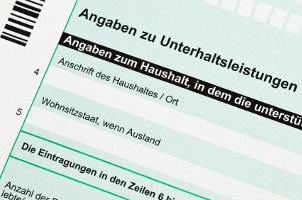 Unterhaltszahlung ins Ausland