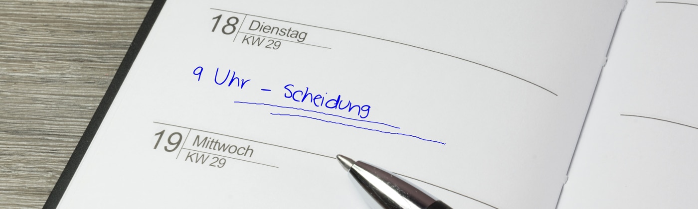 Header Scheidung verschieben